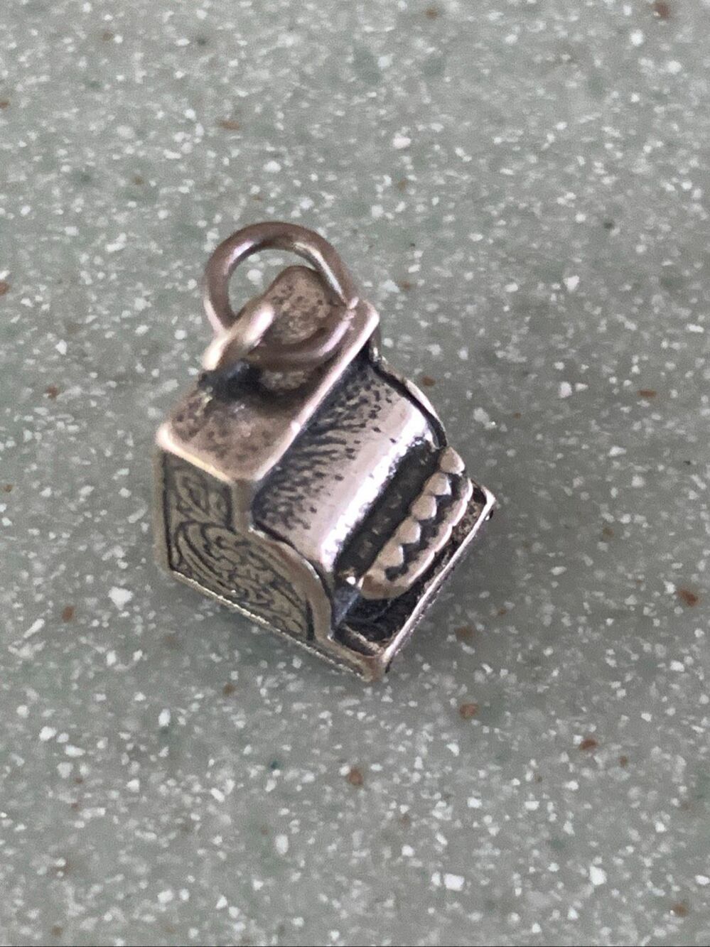 Cash Register Sterling Silver Jewelry Charm #store #vintage